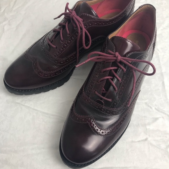 burgundy tuxedo shoes